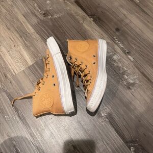 High-Top Mustard Converse